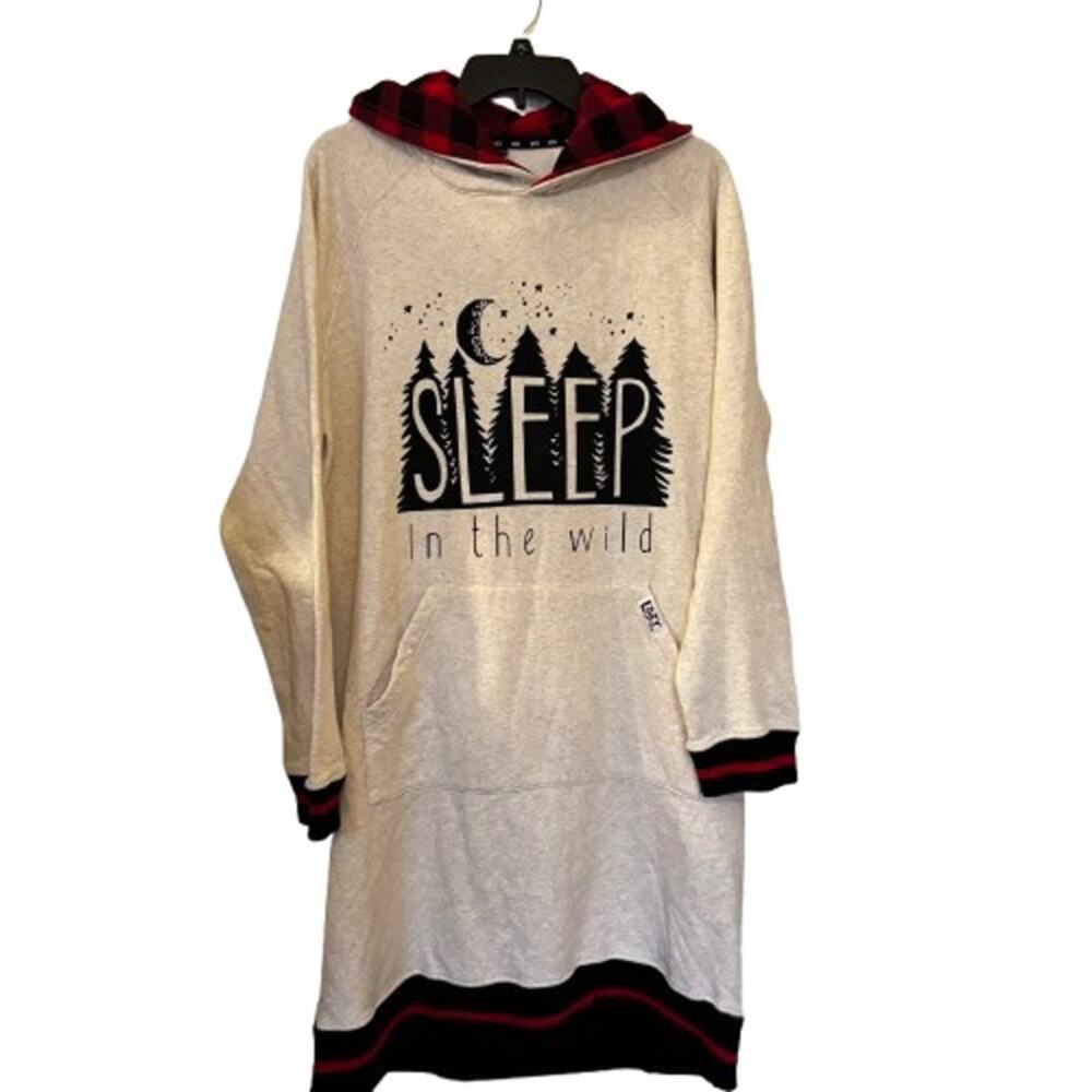 Lazy One Sleep Wild Oversized Hoodie Sweatshirt Small Medium